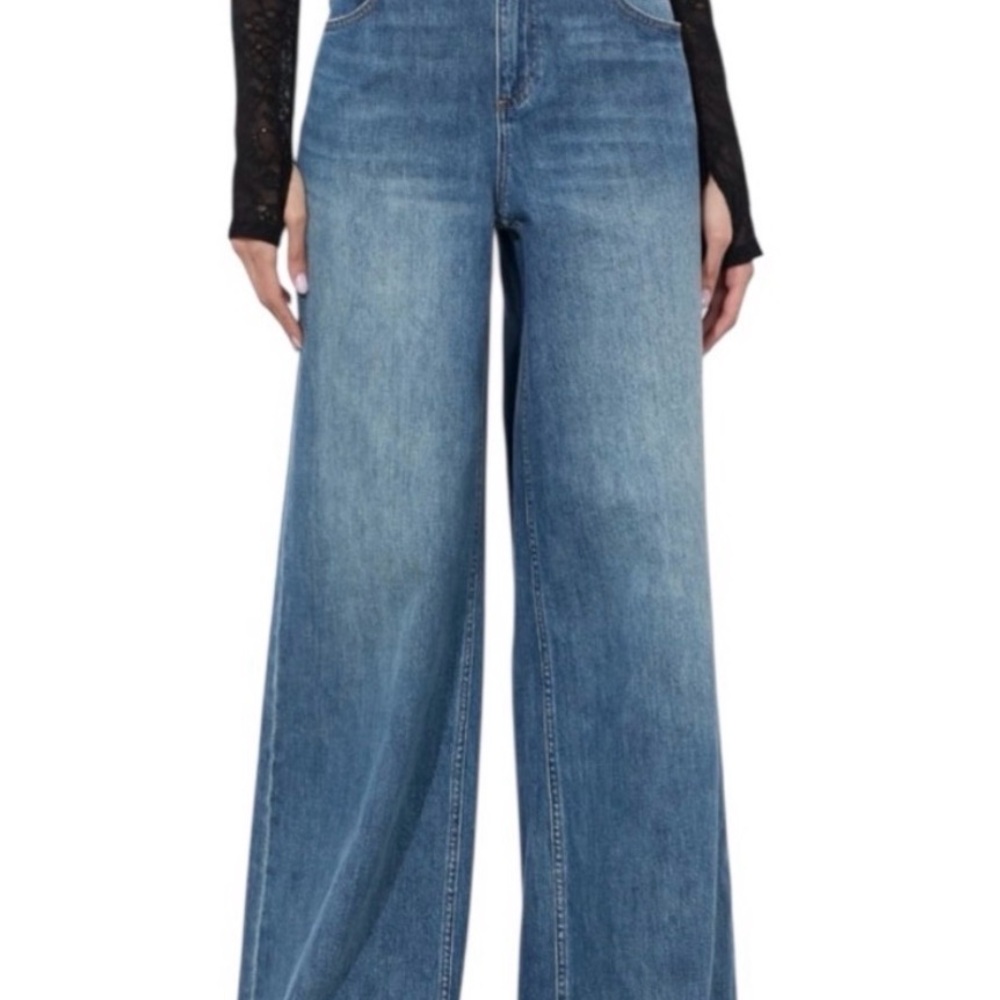 Alice + Olivia Blue Flare Jeans